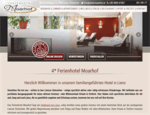 Tablet Screenshot of hotel-moarhof.at